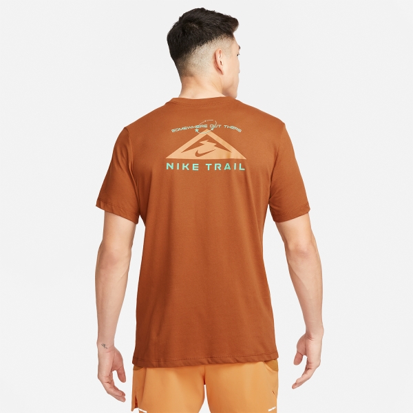 Nike Dri-FIT Off Road Print Camiseta - Dark Russet