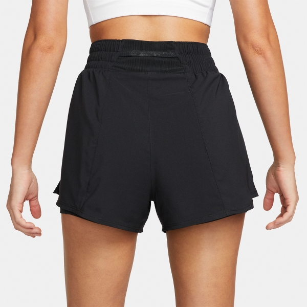 Nike Dri-FIT One 2 in 1 3in Shorts - Black/Reflective Silver