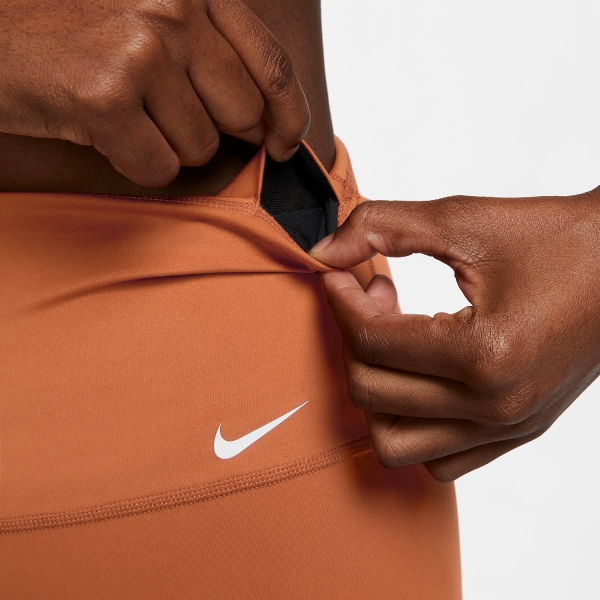 Nike Dri-FIT One 7in Pantaloncini - Dark Russet/White