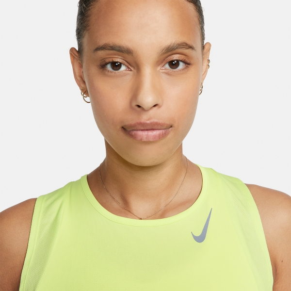 Nike Dri-FIT Race Tank - Light Lemon Twist/Reflective Silver