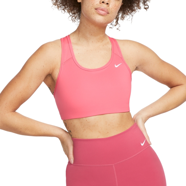 Nike Dri-FIT Sports Bra - Sea Coral/White