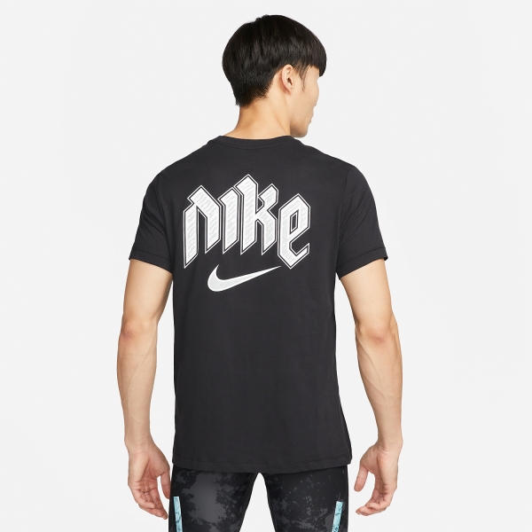 Nike Dri-FIT Run Division Logo Maglietta - Black