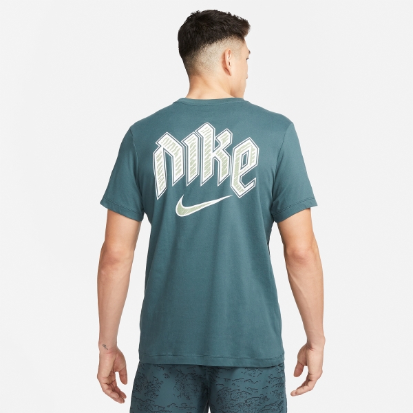 Nike Dri-FIT Run Division Logo T-Shirt - Faded Spruce