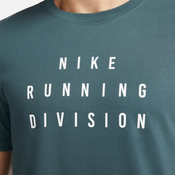 Nike Dri-FIT Run Division Logo T-Shirt - Faded Spruce