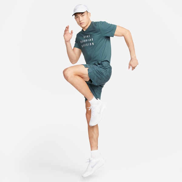 Nike Dri-FIT Run Division Logo T-Shirt - Faded Spruce