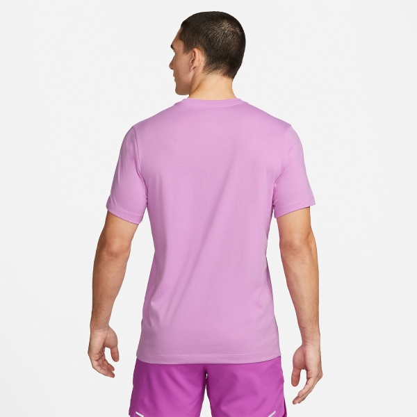 Nike Dri-FIT Run Logo T-Shirt - Rush Fucsia