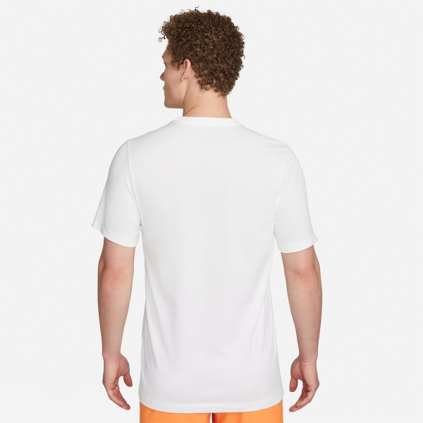 Nike Dri-FIT Run Logo Maglietta - White