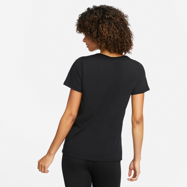 Nike Dri-FIT Script T-Shirt - Black/White