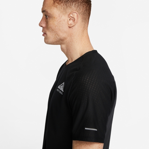 Nike Dri-FIT Solar Chase Maglietta - Black/White