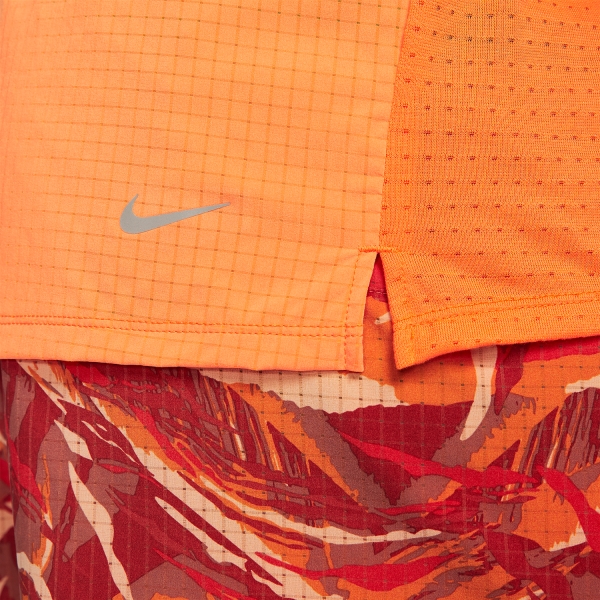 Nike Dri-FIT Solar Chase Maglietta - Bright Mandarin/Olive Flak