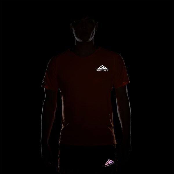 Nike Dri-FIT Solar Chase T-Shirt - Bright Mandarin/Olive Flak