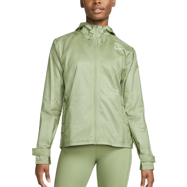 Women's Running Jacket Nike Essential Jacket  Oil Green/Reflective Silver CU3217386