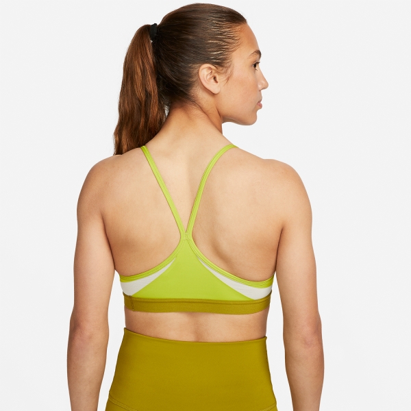 Nike Indy Sports Bra - Bright Cactus/Coconut Milk/Moss/White