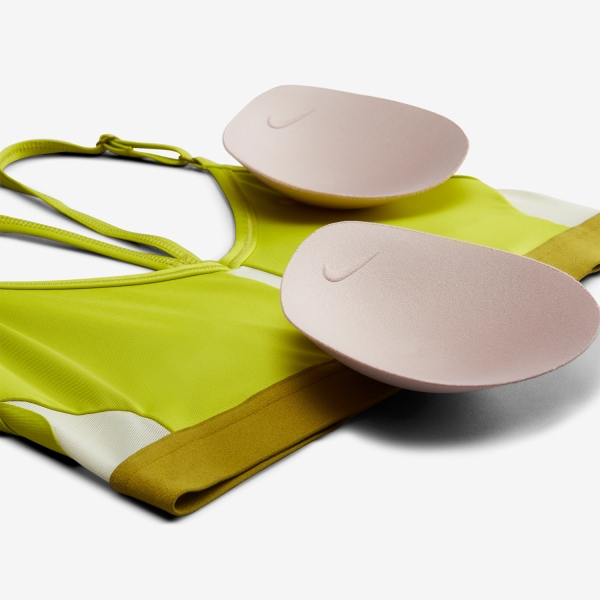 Nike Indy Sports Bra - Bright Cactus/Coconut Milk/Moss/White