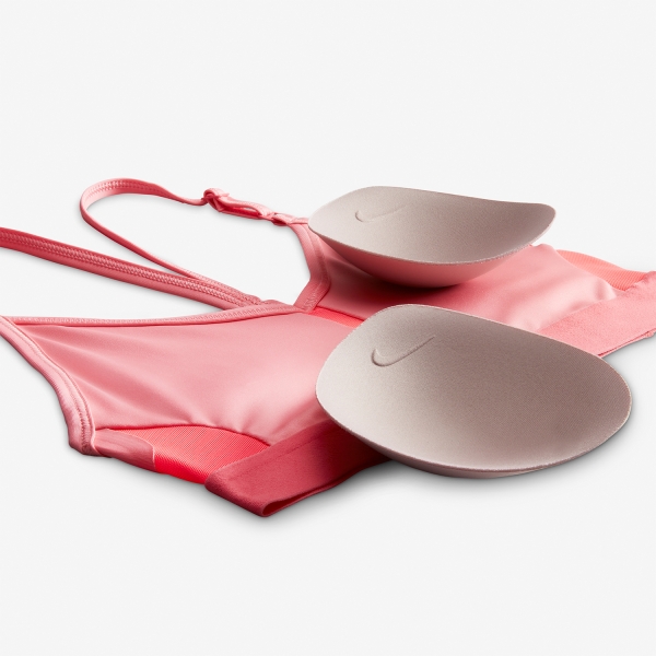 Nike Indy Reggiseno Sportivo - Coral Chalk/Hot Punch/Sea Coral/White