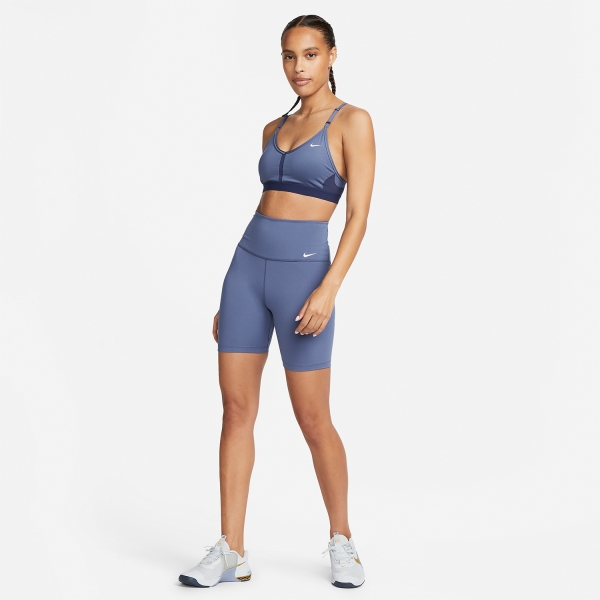 Nike Indy Sports Bra - Diffused Blue/Midnight Navy/White