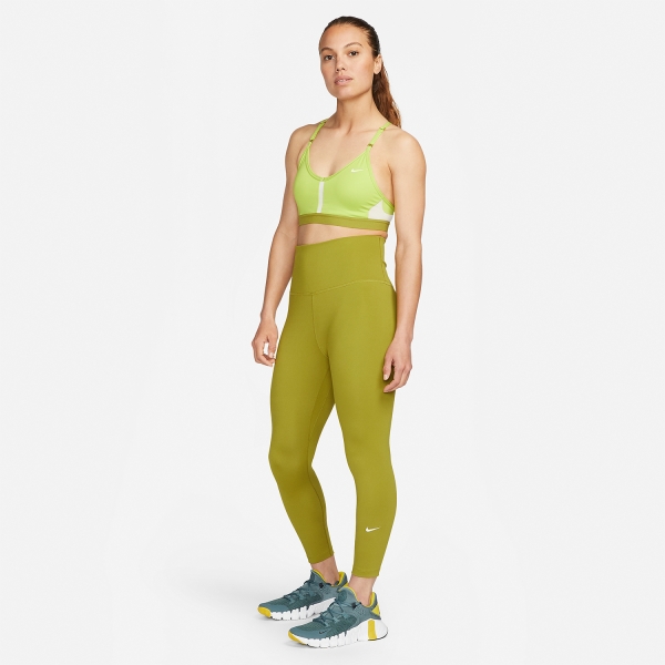 Nike One 7/8 Women's Training Tights - Moss/White