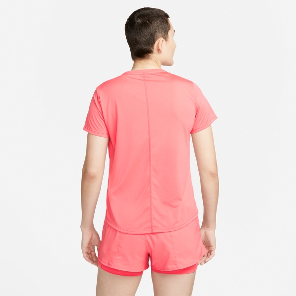 Nike One Dri-FIT Logo T-Shirt - Sea Coral/White