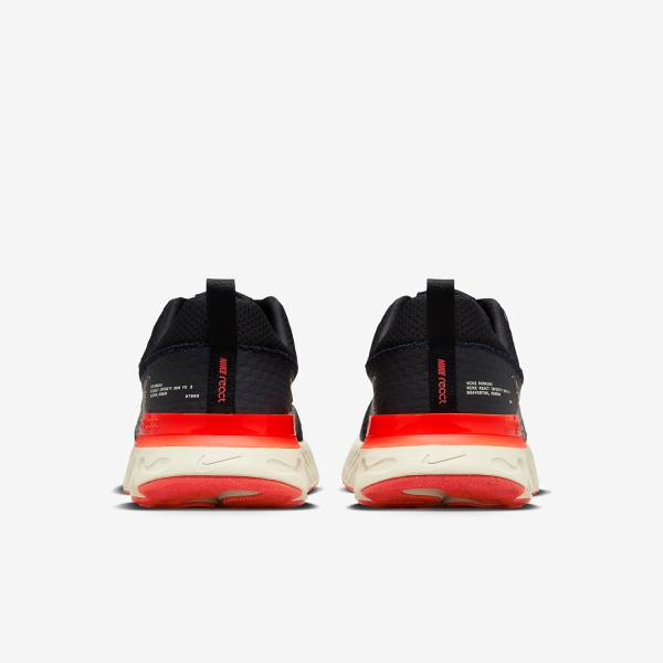 Nike React Infinity Run Flyknit 3 - Black/Obsidian/Bright Crimson