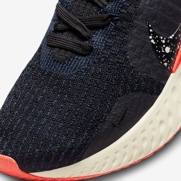 Nike React Infinity Run Flyknit 3 - Black/Obsidian/Bright Crimson