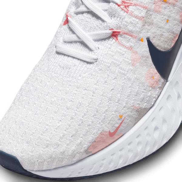 Nike React Infinity Run Flyknit 3 Premium - White/Midnight Navy/Platinum Pint