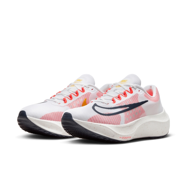 Nike Zoom Fly 5 - White/Obsidian/Bright Crimson