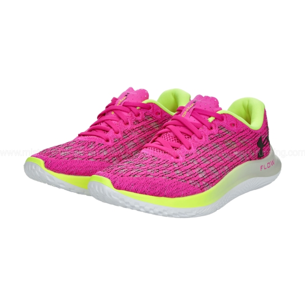 Under Armour Flow Velociti Wind 2 - Rebel Pink/Lime Surge/Black