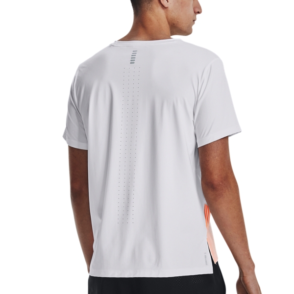 Under Armour Iso-Chill Laser Heat T-Shirt - White/Orange Blast