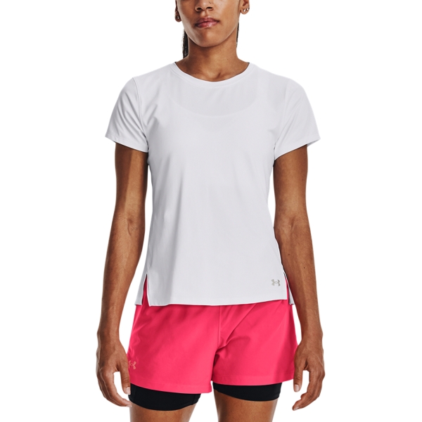 Women's Running T-Shirts Under Armour IsoChill Laser TShirt  White/Reflective 13768190100