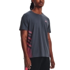 Under Armour Iso-Chill Laser Heat T-Shirt - Downpour Gray/Pink Shock