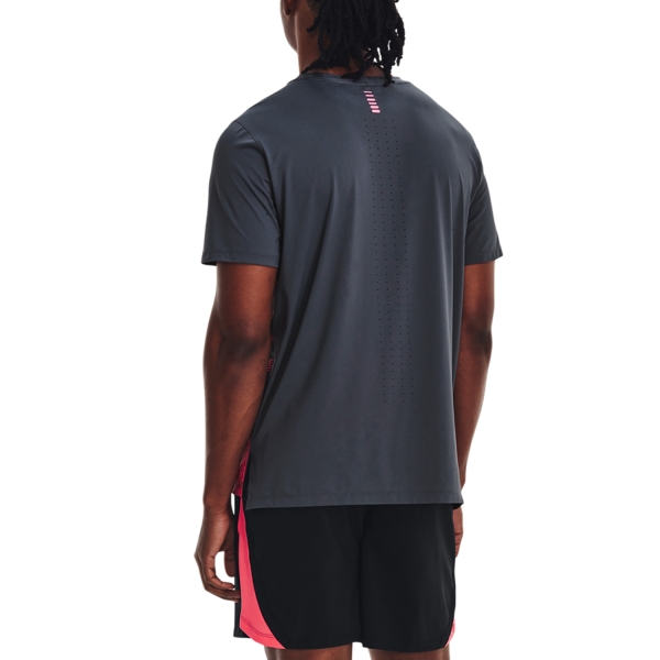 Under Armour Iso-Chill Laser Heat T-Shirt - Downpour Gray/Pink Shock