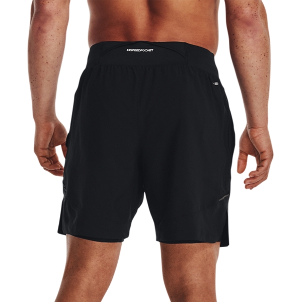 Under Armour Launch Elite 2 in 1 7in Shorts - Black/Reflective