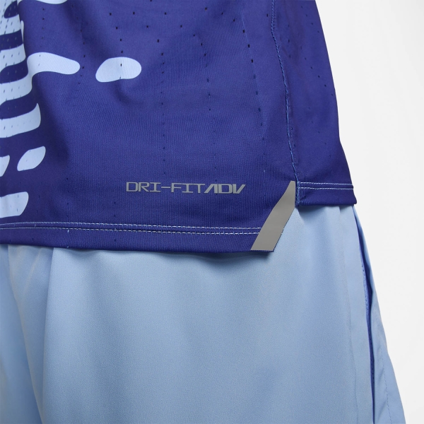 Nike Dri-FIT ADV AeroSwift Logo Tank - Deep Royal Blue/Royal Tint/Hyper Pink