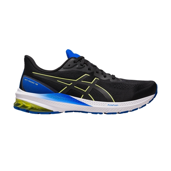 Men's Structured Running Shoes Asics GT 1000 12  Black/Glow Yellow 1011B631002