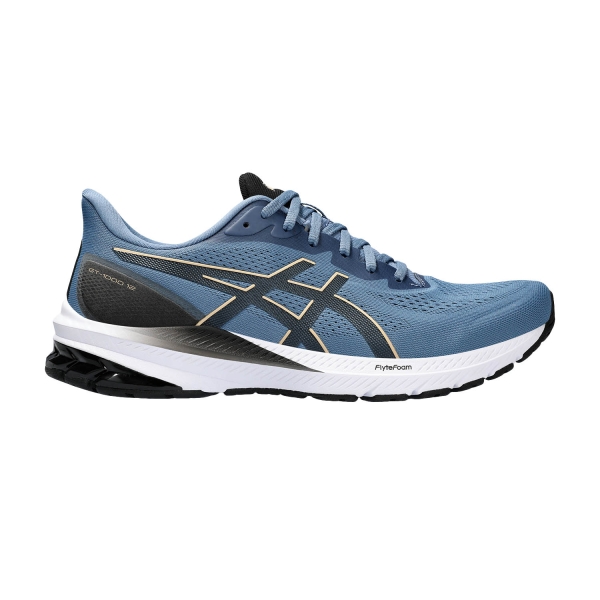 Men's Structured Running Shoes Asics Asics GT 1000 12  Storm Blue/Dune  Storm Blue/Dune 