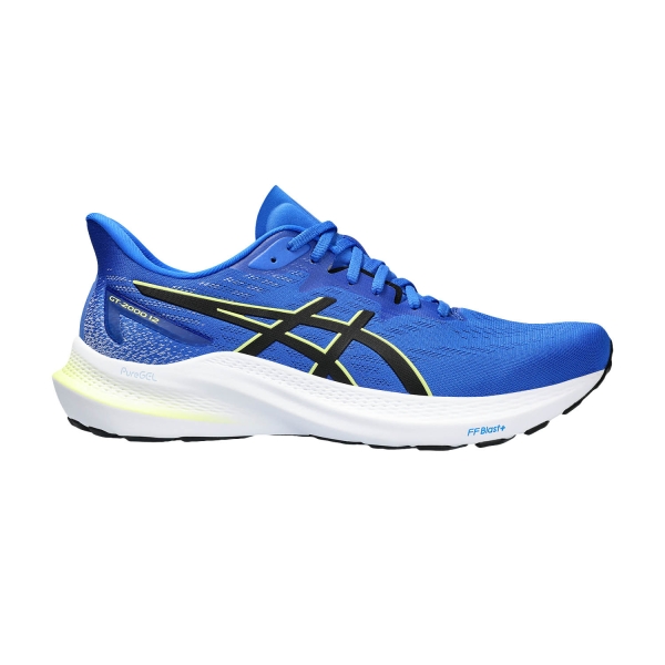 Men's Structured Running Shoes Asics Asics GT 2000 12  Illusion Blue/Black  Illusion Blue/Black 