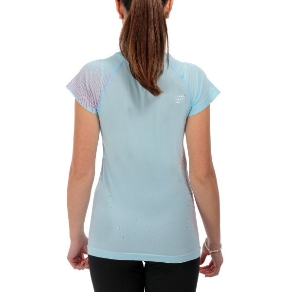 Compressport Performance T-Shirt - Acqua/Hot Pink