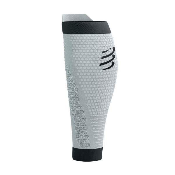 Compressport R2 3.0 Gambaletti a Compressione - Grey Melange/Black