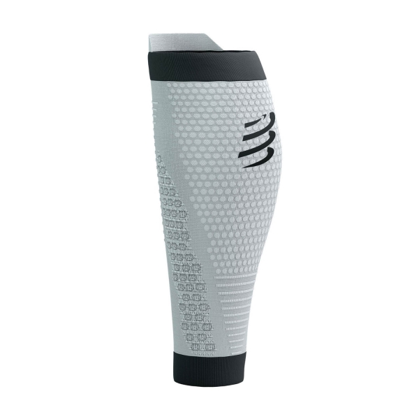 Compressport R2V3 Compression Calf Sleeves - Grey Melange/Black