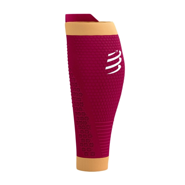 Compressport R2V3 Compression Calf Sleeves Running - Persian Red