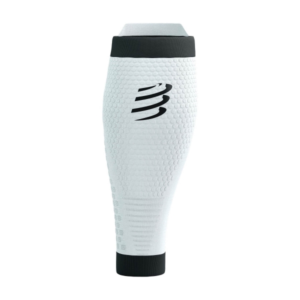 Compressport R2V3 Pantorrilleras de Compresión - White/Black