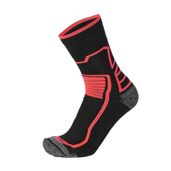 Running Socks Mico Extra Dry Medium Weight Socks Woman  Nero/Pop Star CA 3022 773