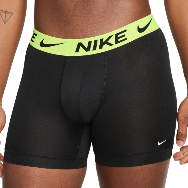 Men's Briefs and Boxers Underwear Nike Logo x 3 Boxer  Black/Volt Wb/Cool Grey Wb 0000KE12251MC