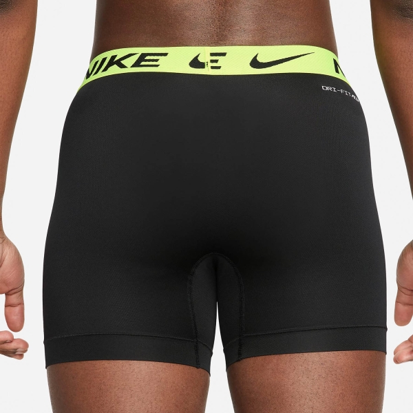 Nike Logo x 3 Boxer - Black/Volt Wb/Cool Grey Wb