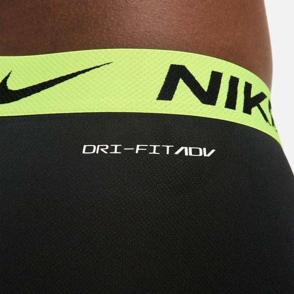 Nike Logo x 3 Boxer - Black/Volt Wb/Cool Grey Wb