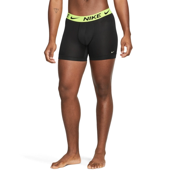 Nike Logo x 3 Boxer - Black/Volt Wb/Cool Grey Wb