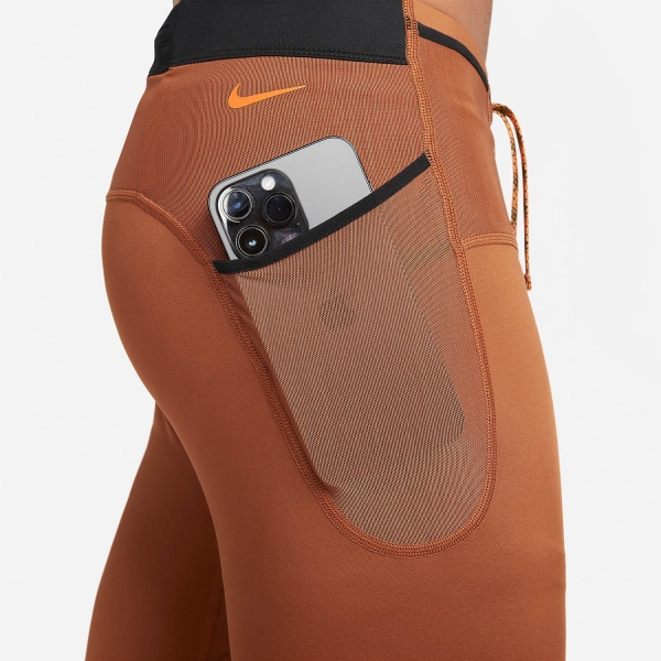 Nike Trail Dri-FIT Lava Loops 9.5in Shorts - Dark Russet/Black/Bright Mandarin