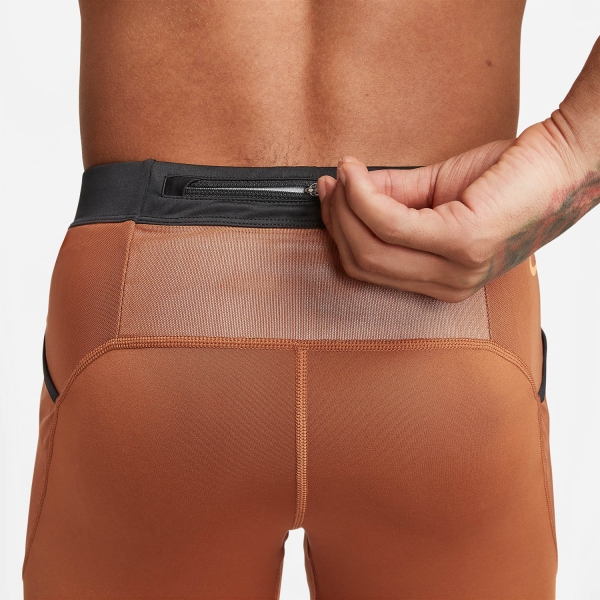 Nike Trail Dri-FIT Lava Loops 9.5in Shorts - Dark Russet/Black/Bright Mandarin