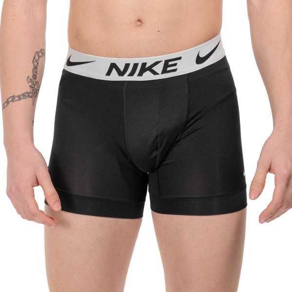 Men's Briefs and Boxers Underwear Nike DriFIT Performance x 3 Long Boxers  Black/White 0000KE11575I4