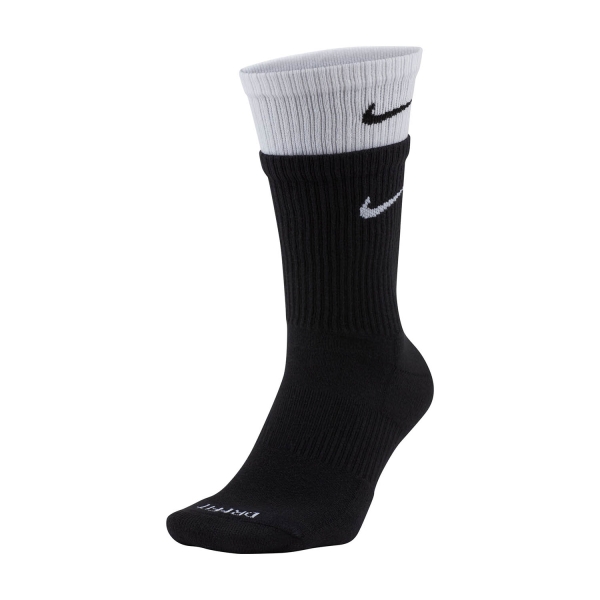 Running Socks Nike Nike Everyday Plus Cushioned Socks  Black/White  Black/White 